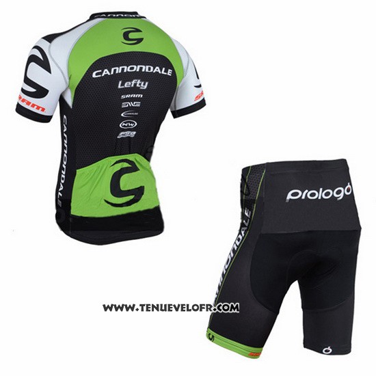 2016 Maillot Ciclismo Canonodale Vert et Noir Manches Courtes et Cuissard